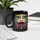 Whispering Woods Black Glossy Mug - Beyond T-shirts